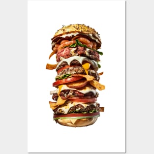 The Ultimate Hamburger EVER Posters and Art